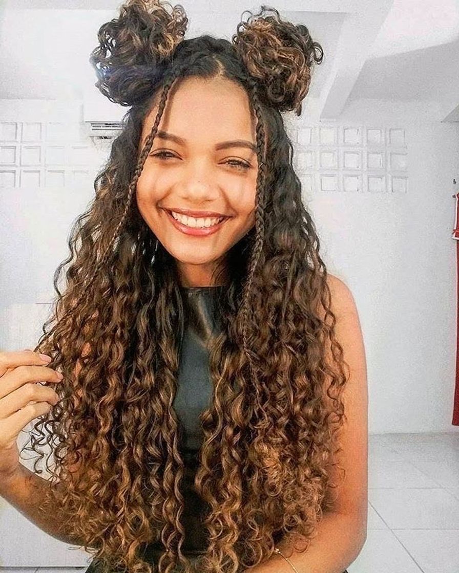 Moda ✨Penteado para cabelo cacheado ✨