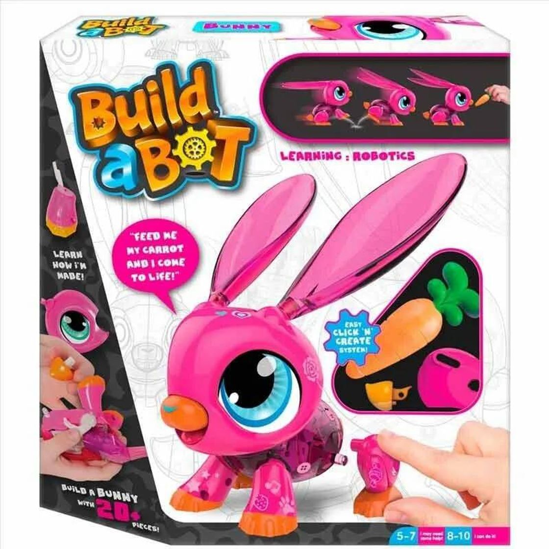 Moda Build a Bot- Mascota-Robot Conejo