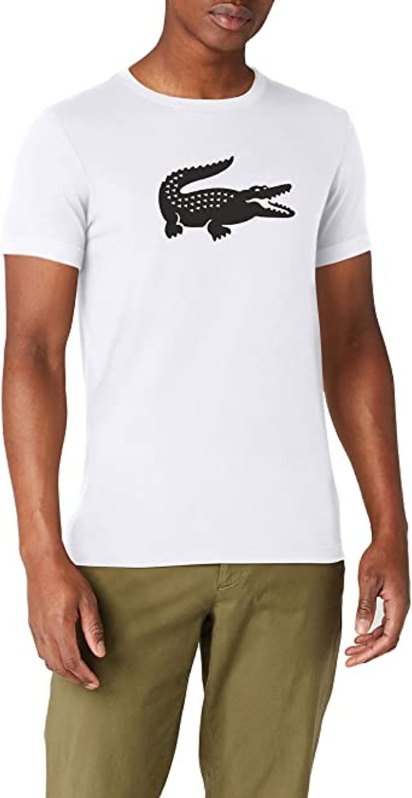 Moda Lacoste TH6709, Camiseta para Hombre, Blanco