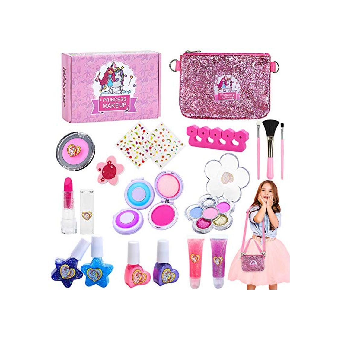 Product Jojoin 20 Pcs Maquillaje Niñas Set