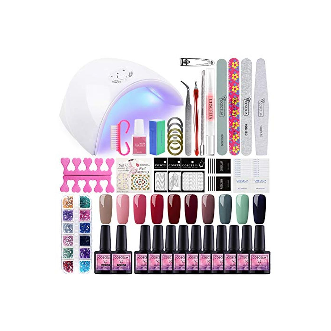 Product Saint-Acior Kit Uñas de Gel 10PCS Esmaltes Semipermanente Soak Off 8ml 36W