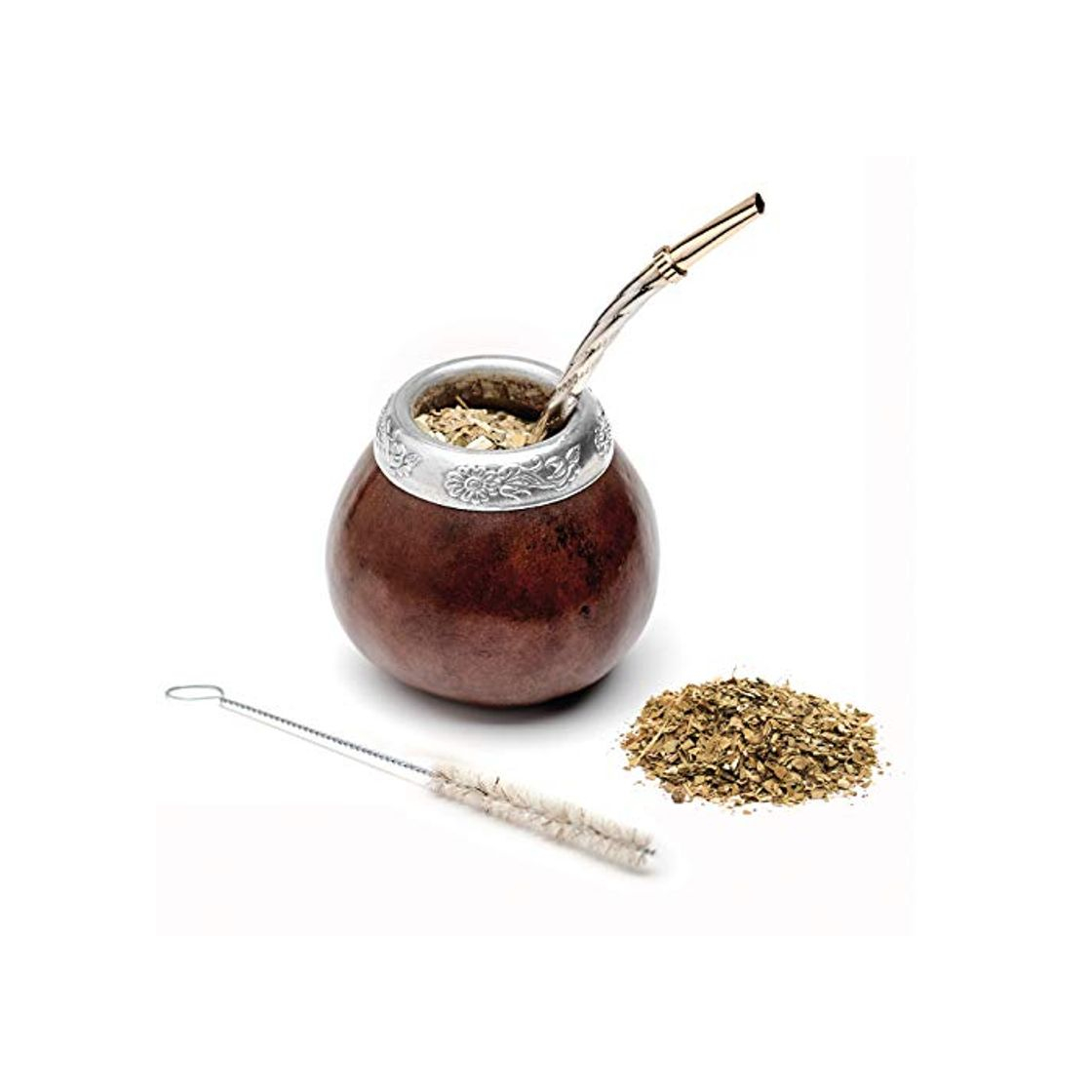 Elemento de la categoría hogar BALIBETOV Nuevo Mate Argentino - Set de Mate de Calabaza Natural Hecho