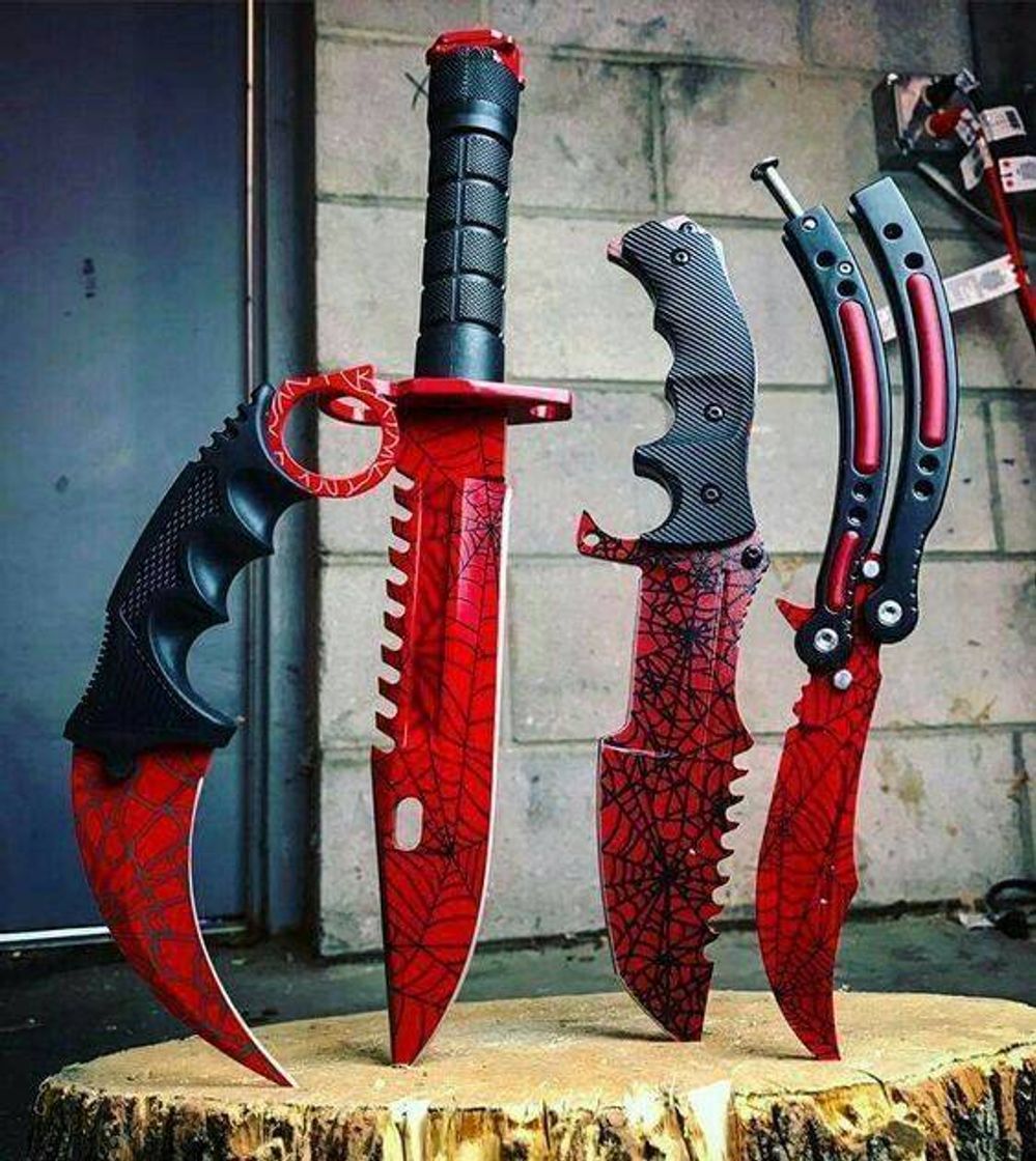 Fashion Red Knife Set