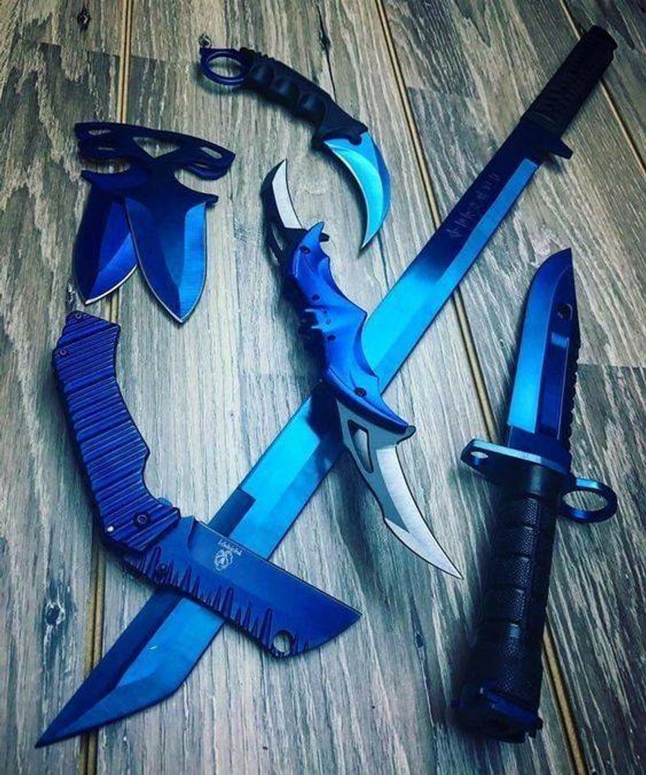 Fashion Blue Knife Set