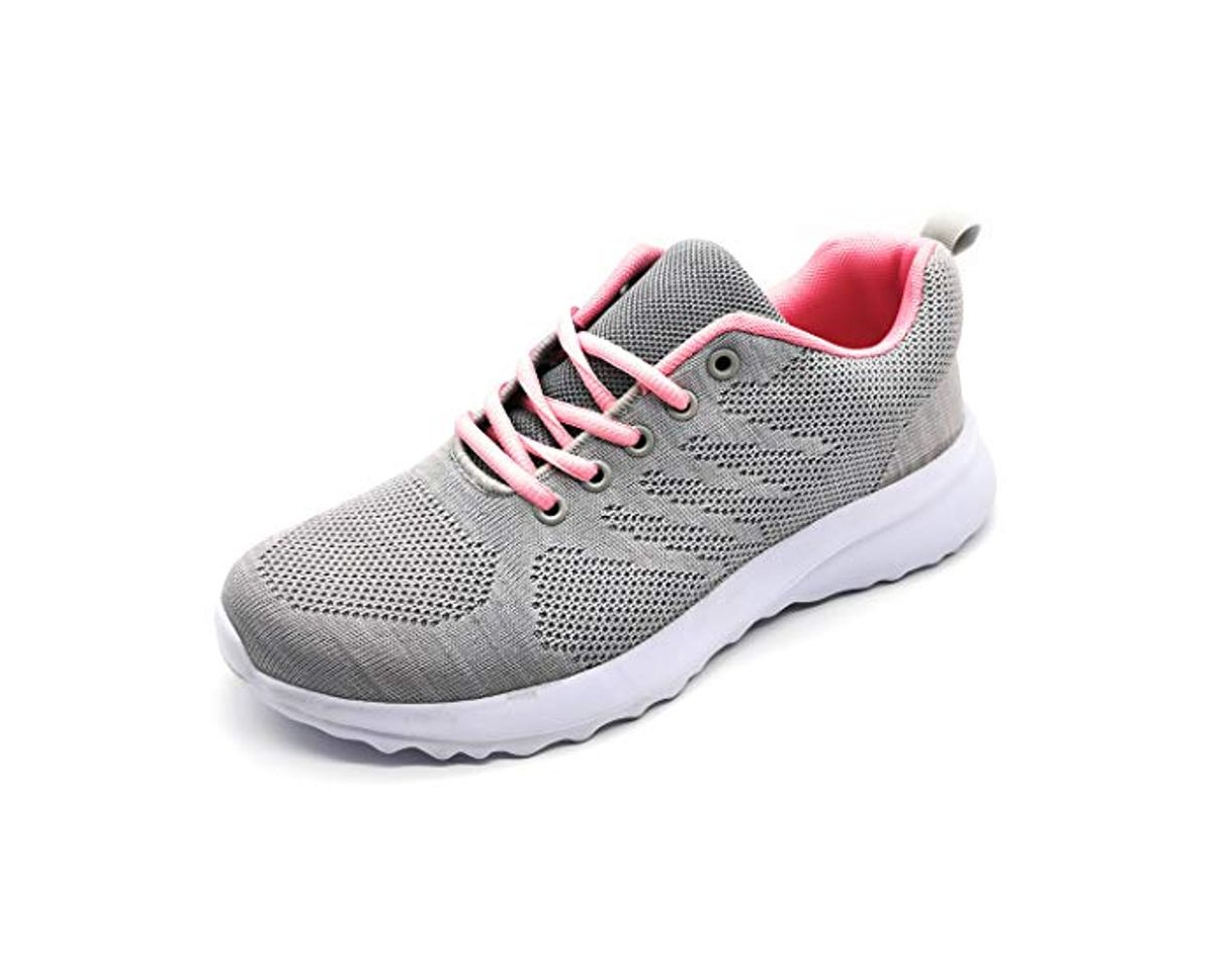 Moda Zapatillas Deportivas para Mujer Transpirables Ligeras de Malla para Correr Caminar Trabajar