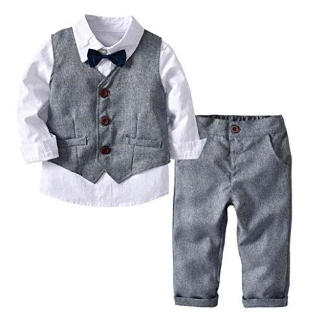 Place K-youth Conjunto de Cuatro Piezas para Bebé Niño 1-4 Años Ropa Niño