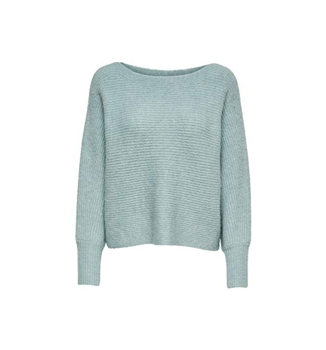 Moda Only ONLDANIELLA L/S Pullover KNT Noos Suter Pulver, Gris