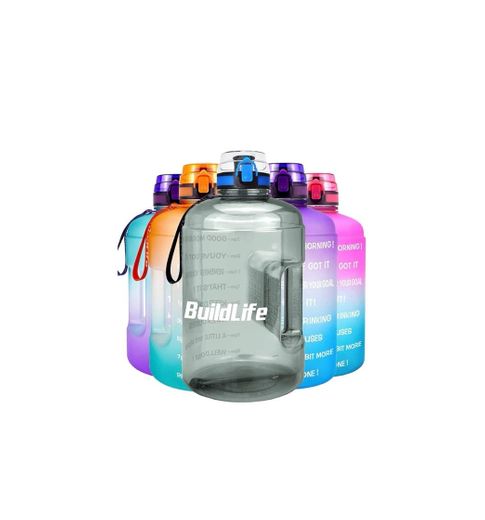 Build Life Botella de agua de 2