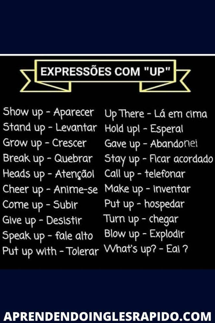 Moda Expressões com up 