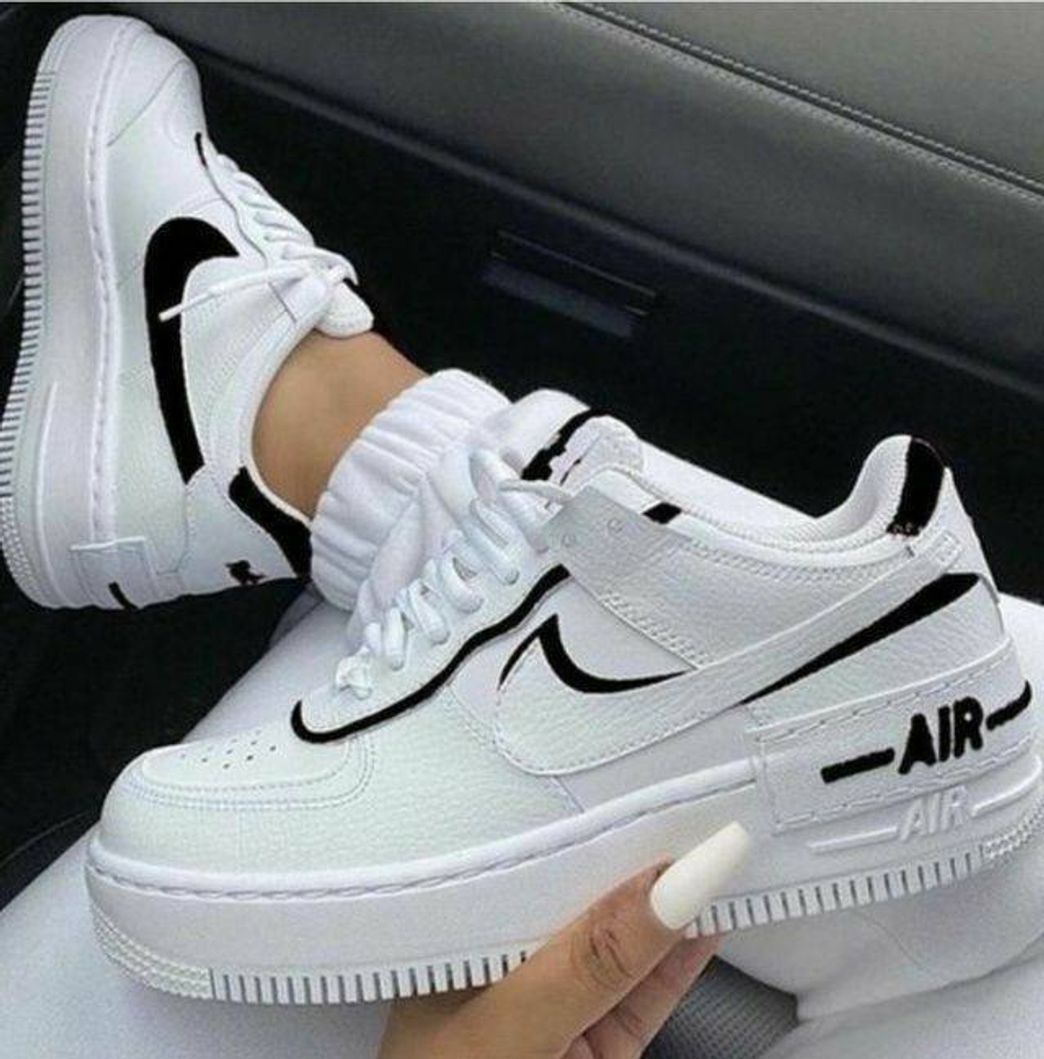 Fashion Nike air force preto e branco 