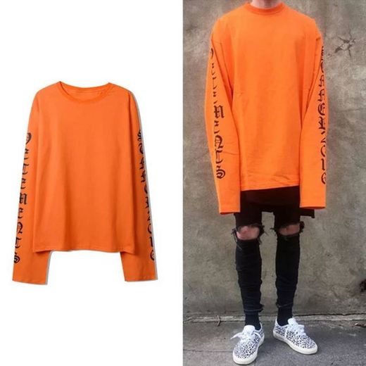 Moletom Laranja Oversize