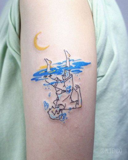 Underwater tattoo