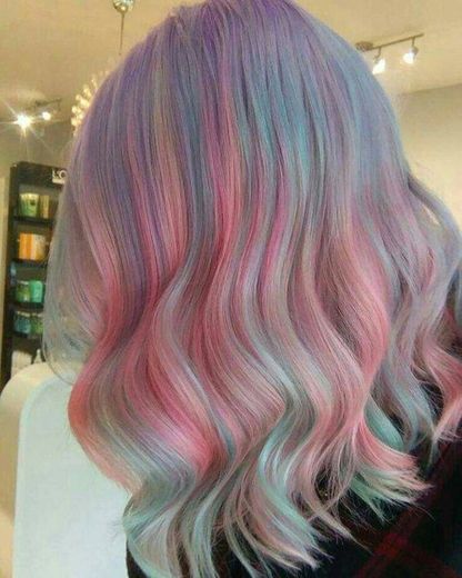 Cabelo pastel rainbow 🌈