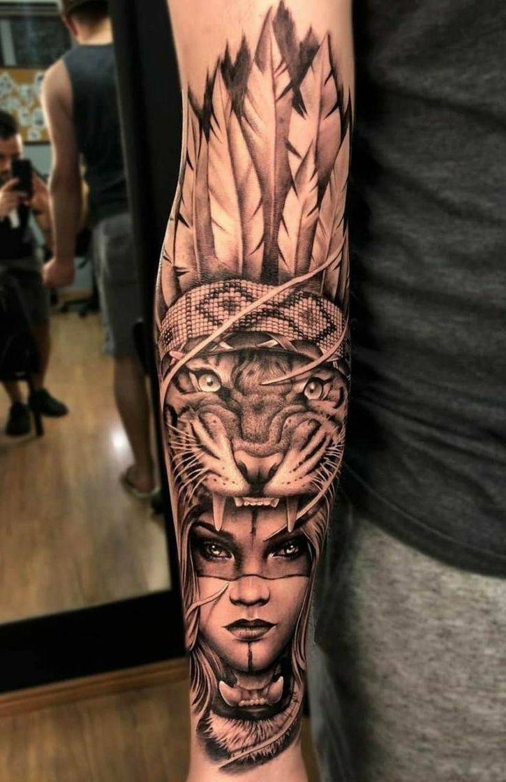 Fashion Tatuagem de leão feminina e masculina 🦁