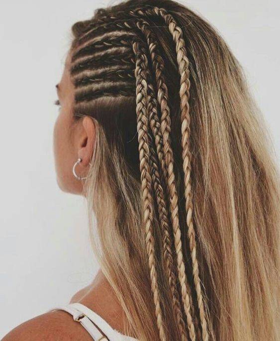 Moda Penteado com trança  