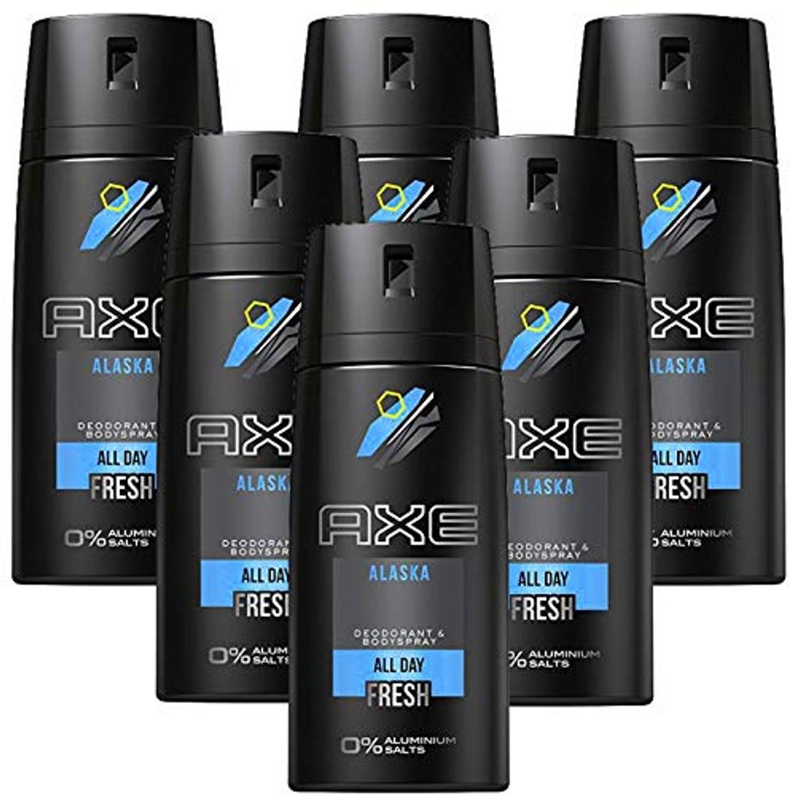 Place 6 * Axe Desodorante Spray Desodorante Body Spray 150 Ml Alaska 6 * 150ml