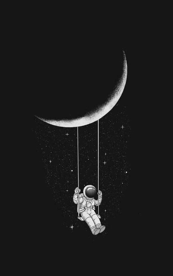 Social Astronauta no balanço da lua 