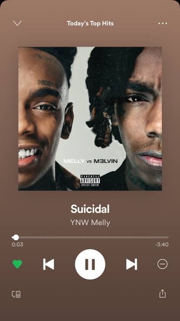 Canción Suicidal - YNW Melly (lyrics version)