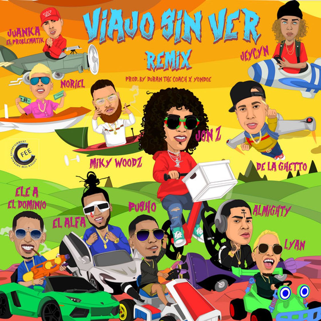 Canción Viajo Sin Ver (Remix) [feat. De La Ghetto, Almighty, Miky Woodz, El Alfa, Noriel, Ele A El Dominio, Lyan, Juanka El Problematik, Pusho, Jeycyn]