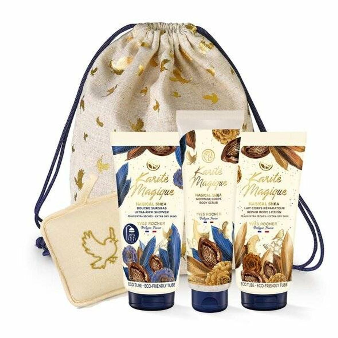 Social Kit Colección Karité + Bolsa dorada - Yves Rocher
