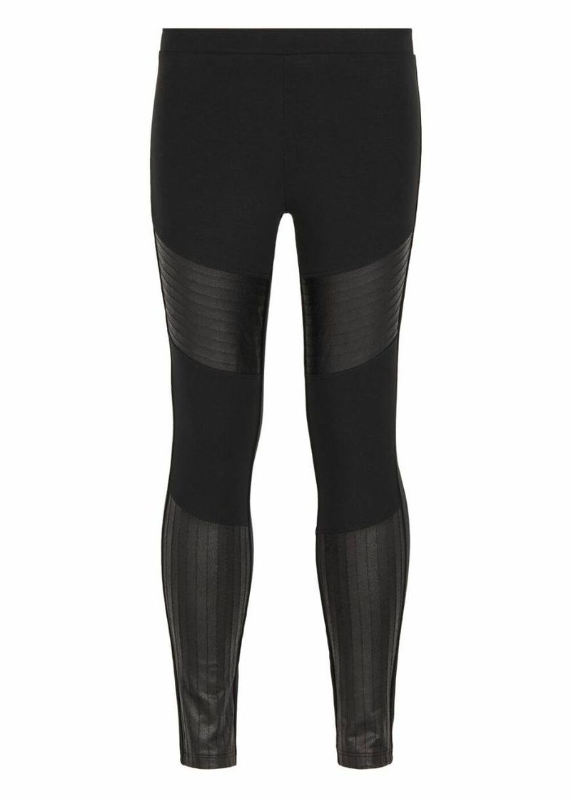 Social Leggings de algodón con inserciones tipo biker con efecto 