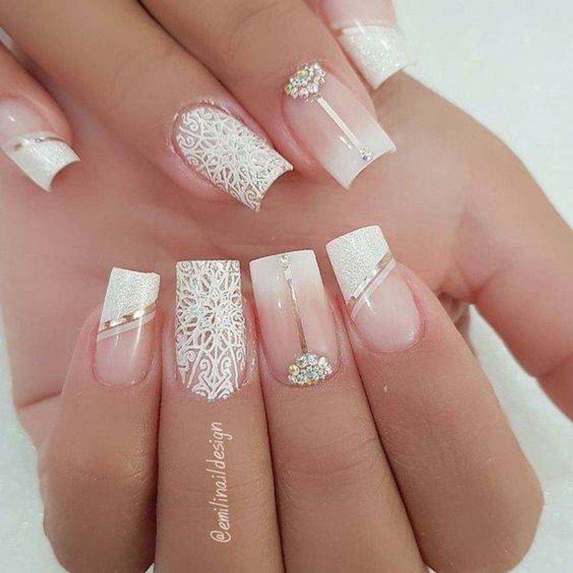 Moda Unhas encapsulada Branca