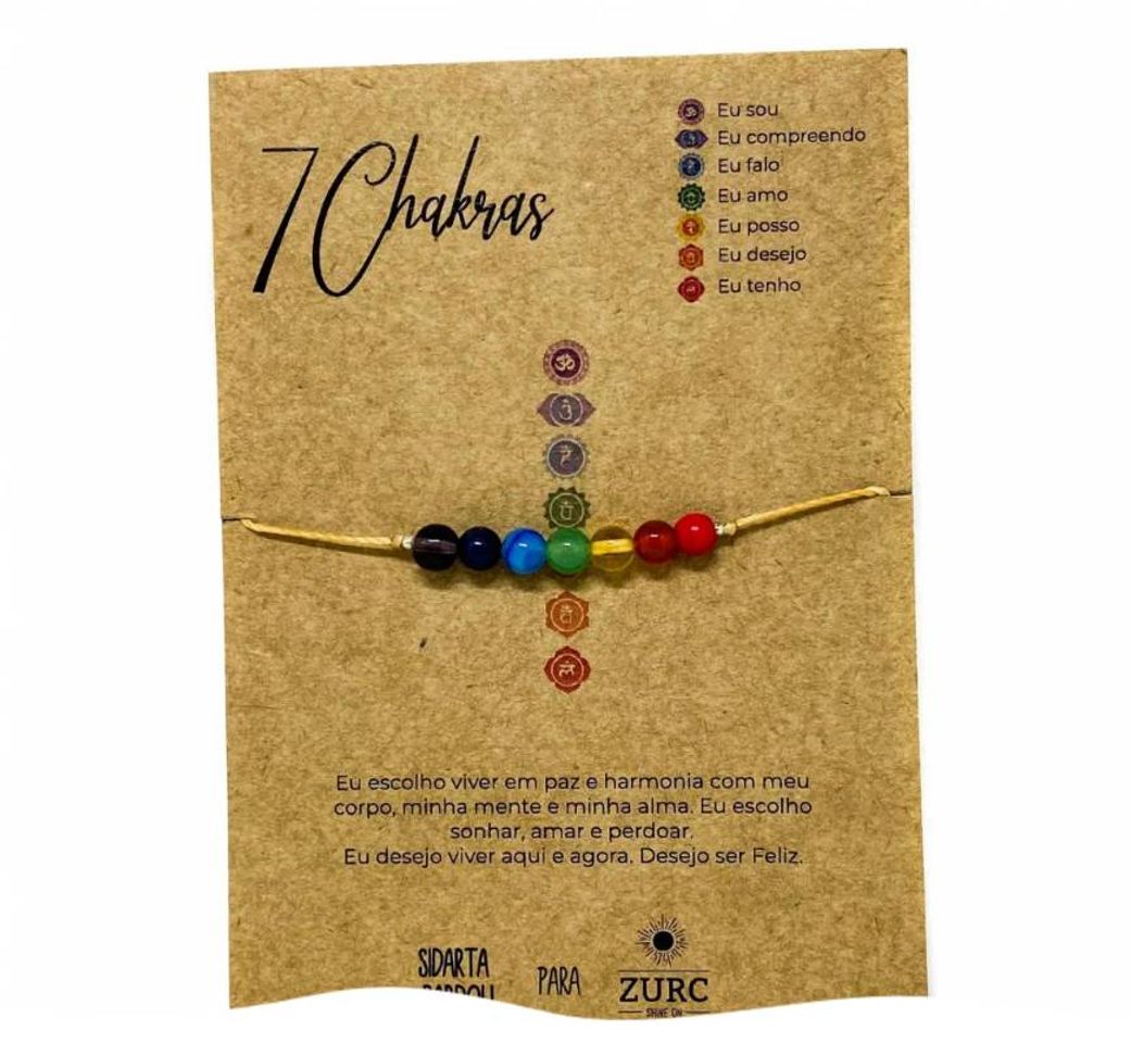 Moda Pulseira 7 chakras