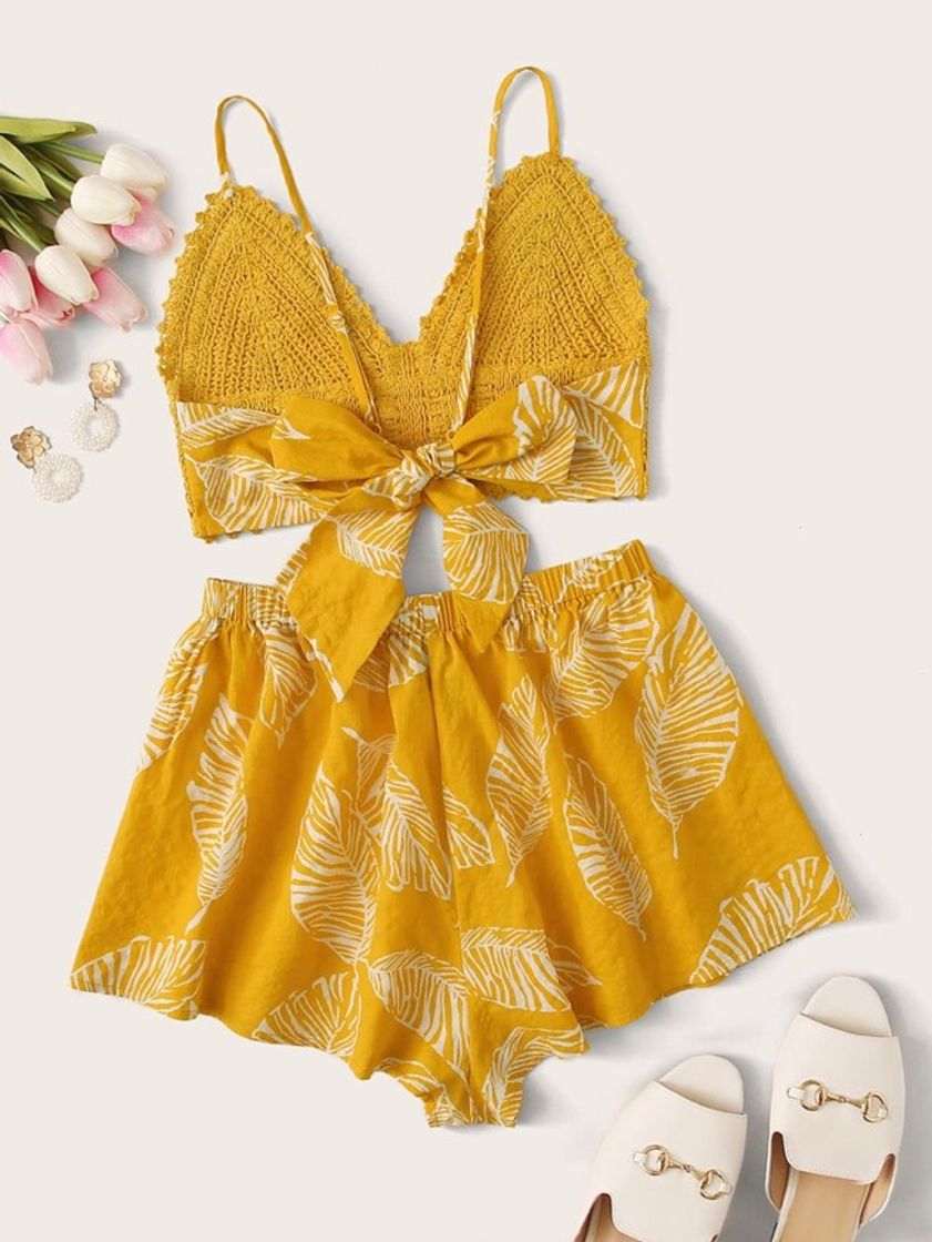 Moda Conjuntinho amarelo