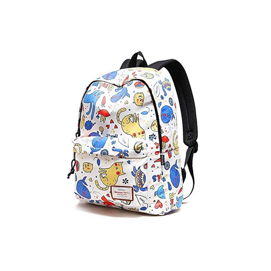 Moda Vinteen Viaje de hombro doble de dibujos animados Los estudiantes universitarios Mochila Mochila Oxford School paquete taleguilla femenina de Corea del estilo de la universidad de Estudiantes Bolsa Bo