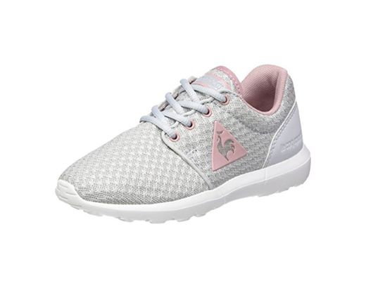 Le Coq Sportif Dynacomf GS Feminine Mesh/Metallic, Entrenadores Bajos para Niñas, Gris