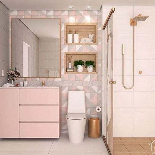 banheiro com corzinha rosa 💕