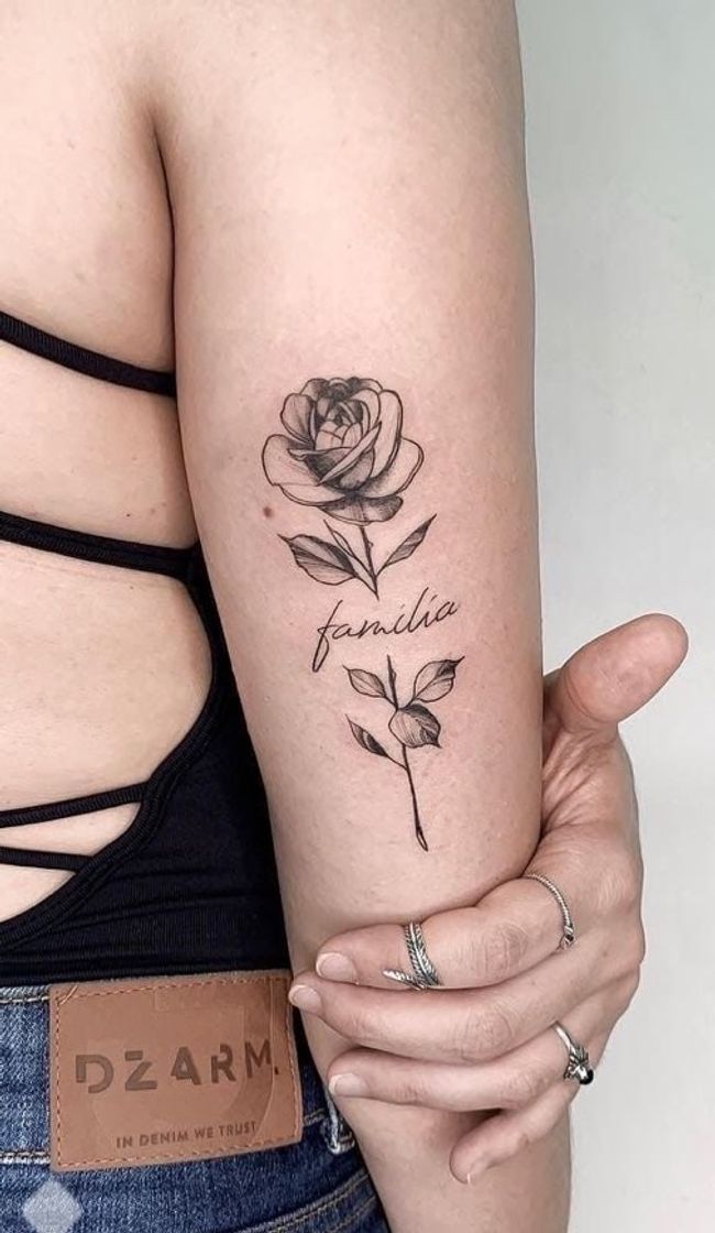 Fashion tatuagem família 