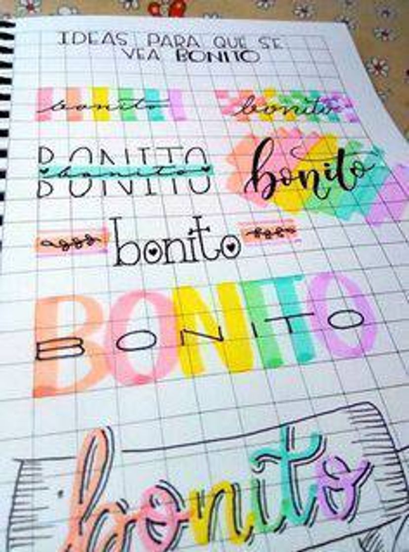 Moda Lettering - bonito