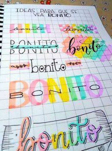 Lettering - bonito