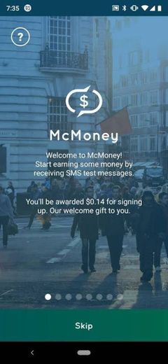 McMoney lets you earn money by receiving SMS text messages ...