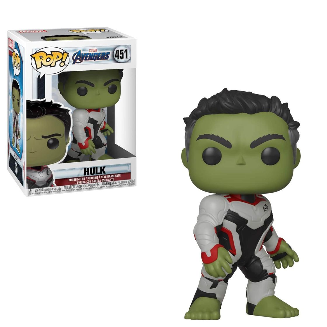 Game Funko- Pop Bobble: Avengers Endgame: Hulk Marvel Collectible Figure,