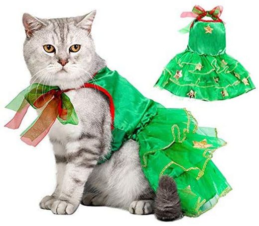 Dorakitten Ropa de Navidad para Gatos