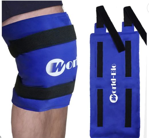 Embalagem de gelo joelho grande para lesões, saco de gel compressa fria e quente par cirurgia

