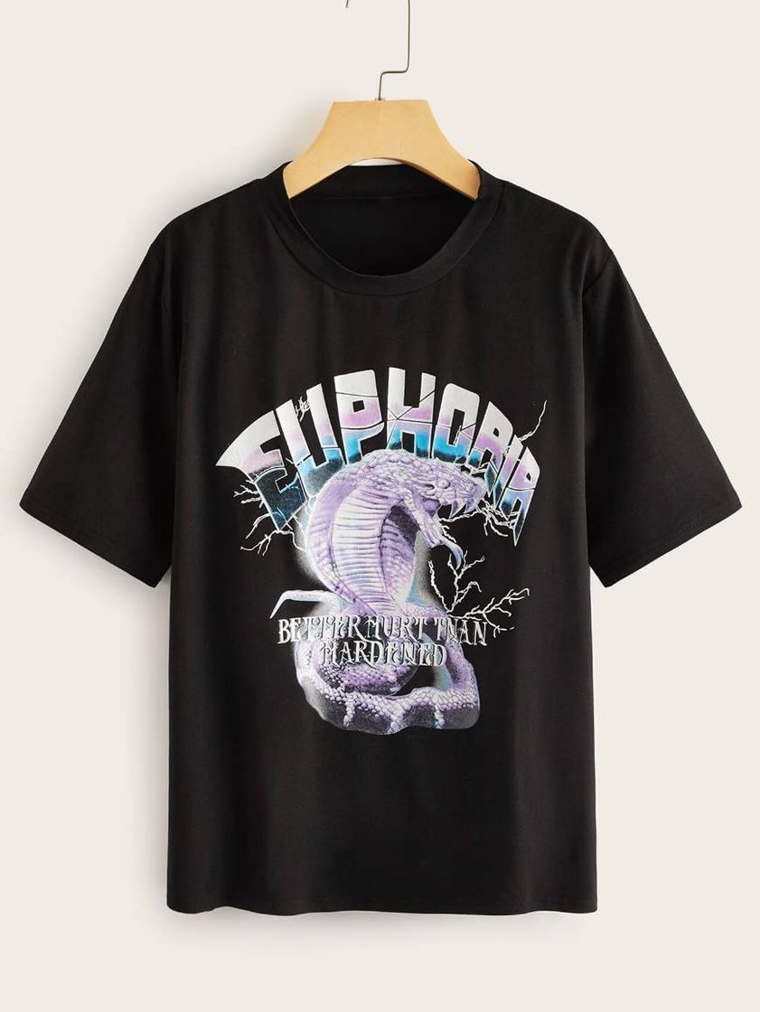 Moda Camiseta " euphoria " / SHEIN 