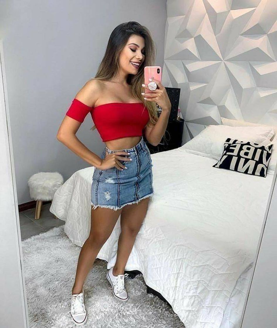 Fashion Look com saia♥️