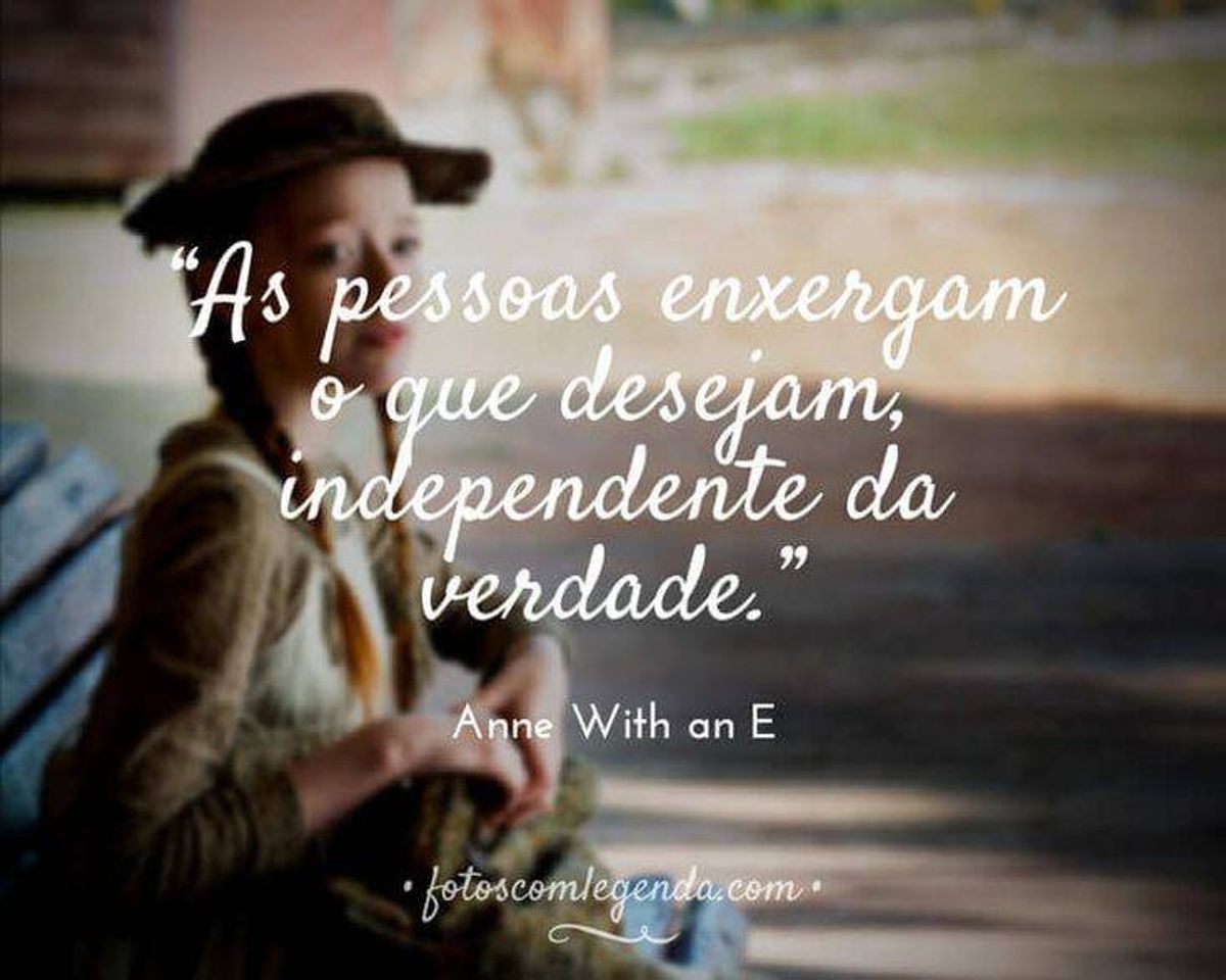 Moda Trecho do livro : Anne with an E