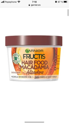 Hair Food Macadamia: Mascarilla capilar de macadamia 3 en 1