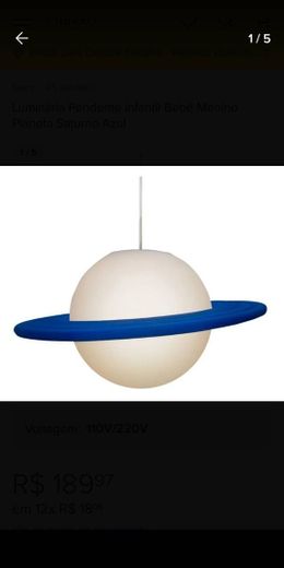Luminária Saturno.