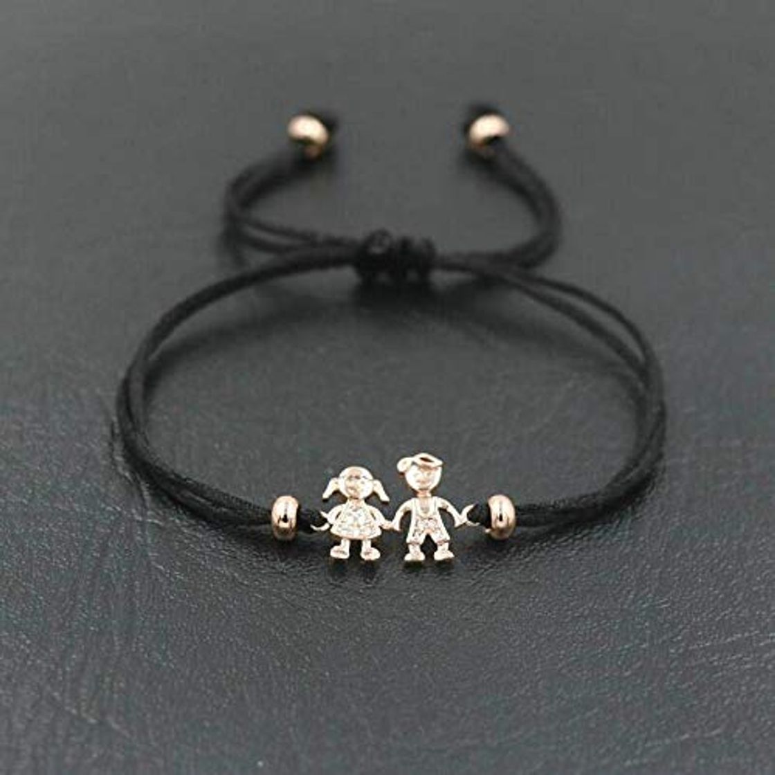 Product Pulsera dulce y linda familia para niños y niñas, cuerda trenzada, cuerda