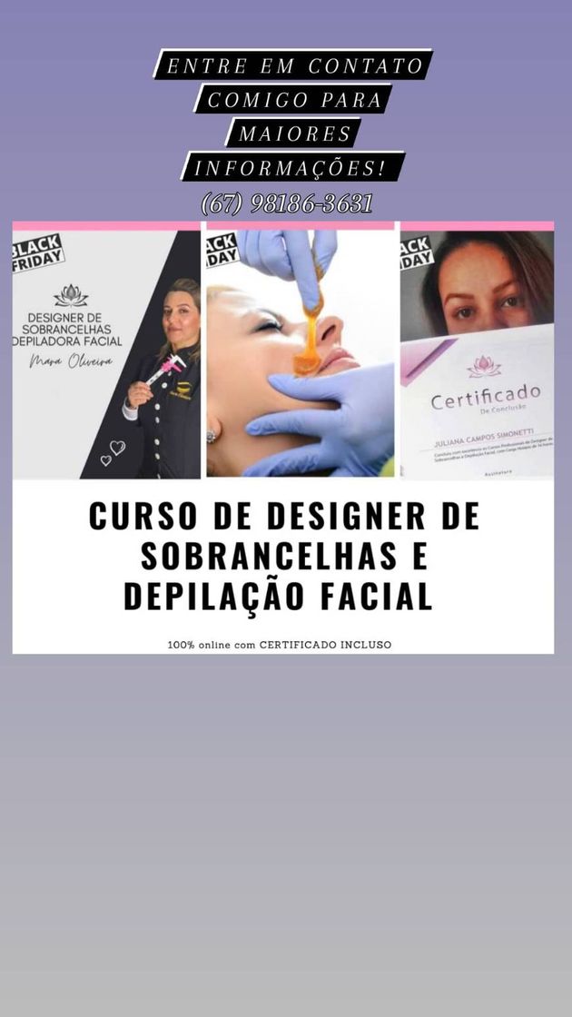 Moda Curso desing de sobrancelhas 