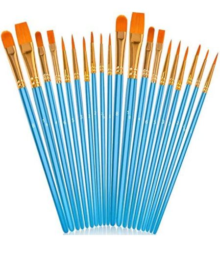 Painting brushes for acrylic paint