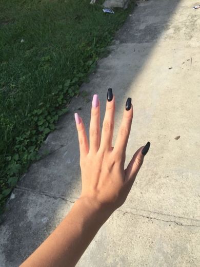 Black and purple nails