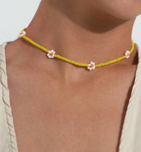 Daisy beads necklace