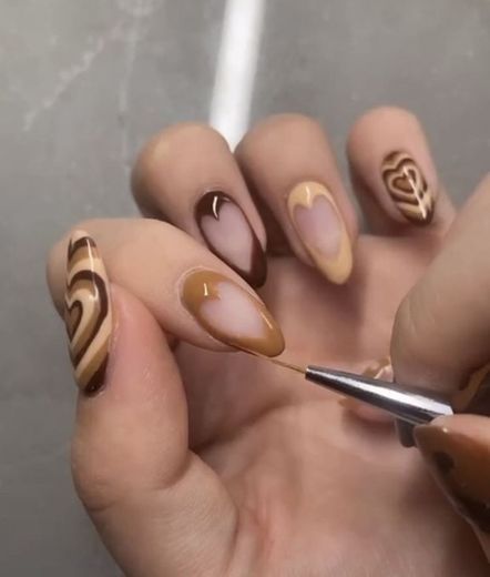 Brown nails