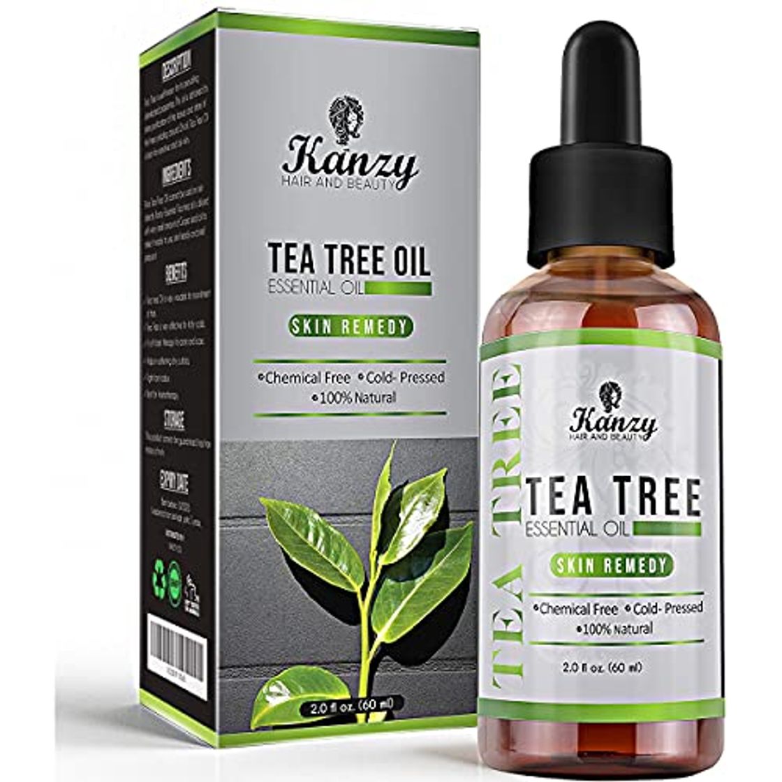 Producto KANZY Aceite esencial de árbol de té para cara y Cuerpo masaje